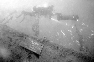 Il relitto dello "Sgarallino" a 66 metri di profondità