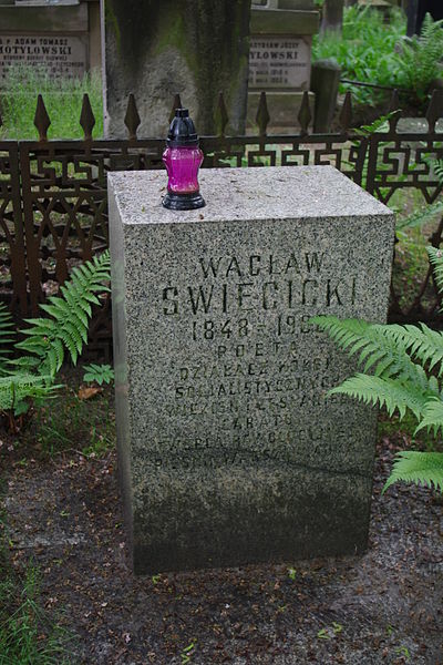 La tomba di Wacław Święcicki a Varsavia. Wacław Święcicki's tomb in Warsaw.