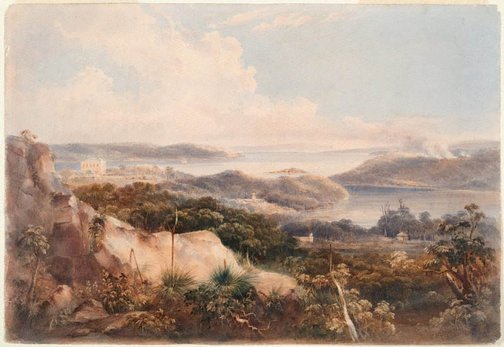 Vista della baia agli inizi dell’Ottocento