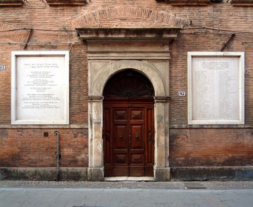 Il Tempio Maggiore Israelitico di Ferrara.