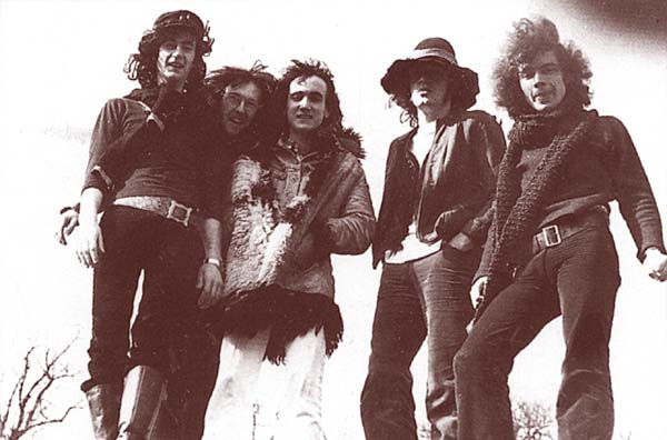 I Van Der Graaf Generator nel 1970. Da sinistra: Peter Hammill, David Jackson, Nic Potter, Guy Evans e Hugh Banton.
