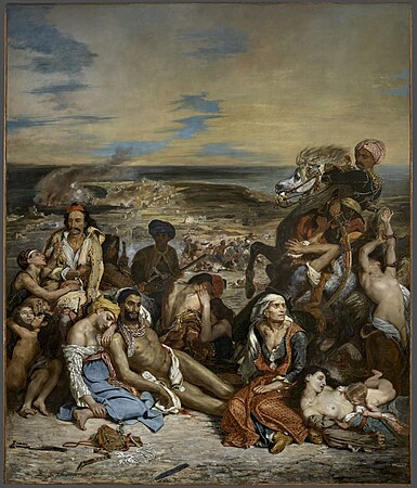 Eugène Delacroix, Il massacro di Chio (1824). Parigi, museo del Louvre.